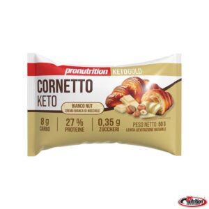 Confezione di Pronutrition Cornetto Keto 50g per colazione chetogenica e snack low carb
