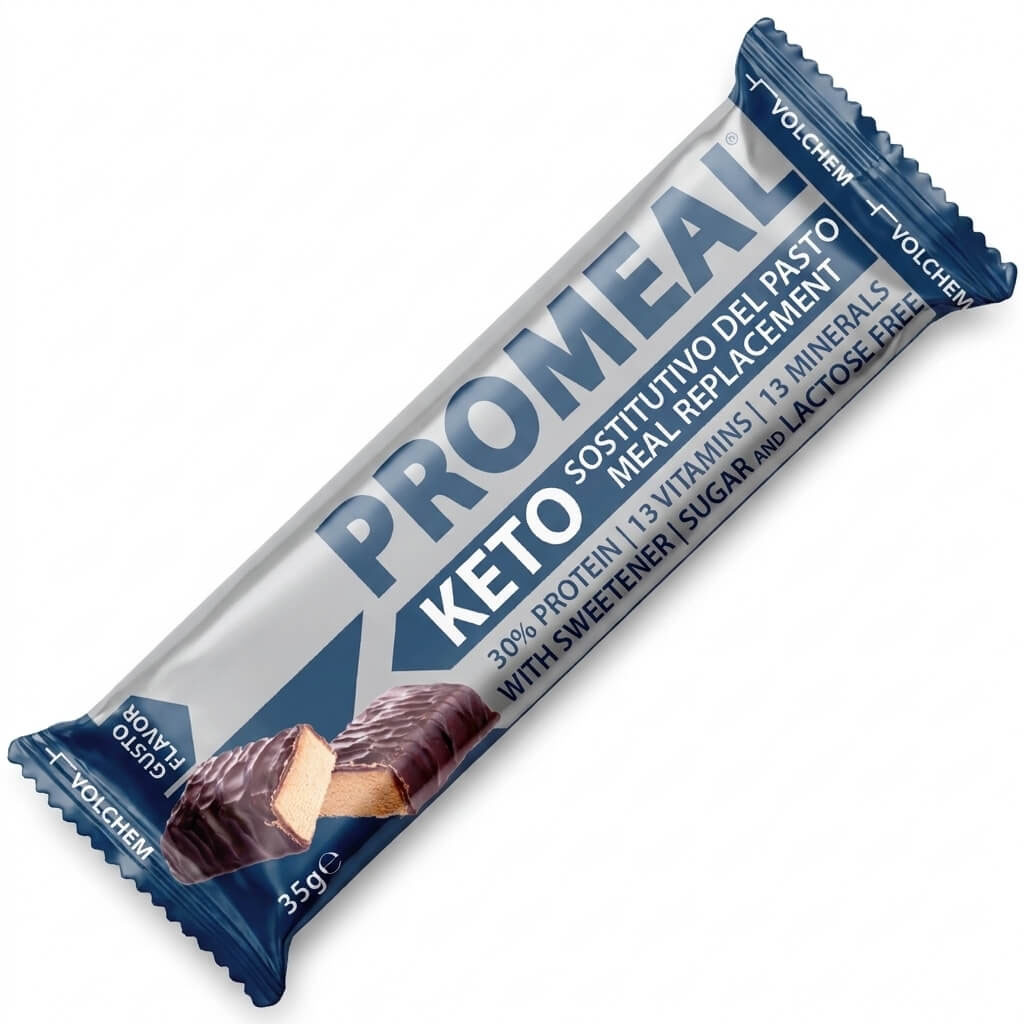 Barretta proteica sostituto del pasto Volchem Promeal Keto Bar da 35 g per dieta chetogenica