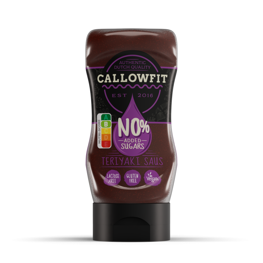 Callowfit Teriyaki Saus 300mL salsa teriyaki ipocalorica senza zuccheri aggiunti