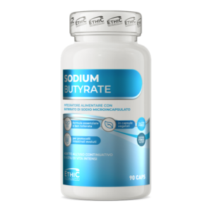 Ethic Nutraceutici - Sodium Butyrate 90 caps barattolo di integratore di butirrato di sodio in capsule vegetali