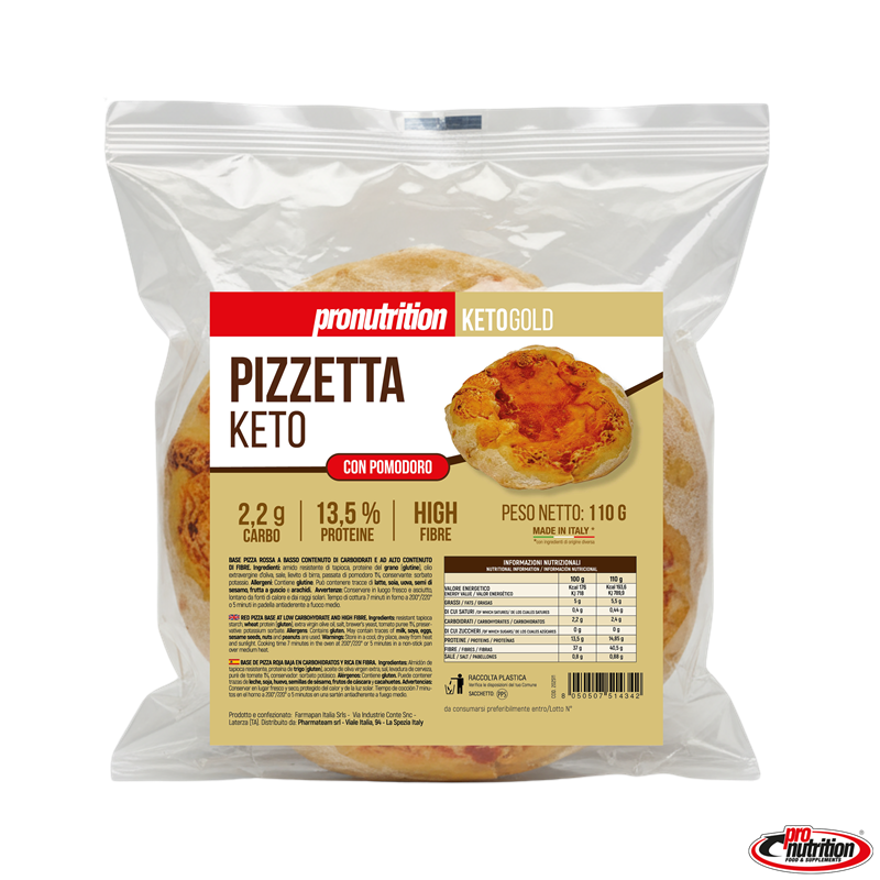 Pronutrition - Pizzetta Keto 110g confezione singola per dieta chetogenica