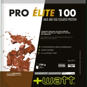 +Watt - Pro èlite 100 750 g doypack di miscela proteica uovo e caseinati micellari con vitamine