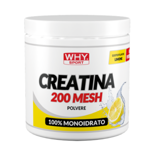 Why Sport – Creatina 200 mesh aromatizzata 300 g confezione di integratore di creatina micronizzata in polvere